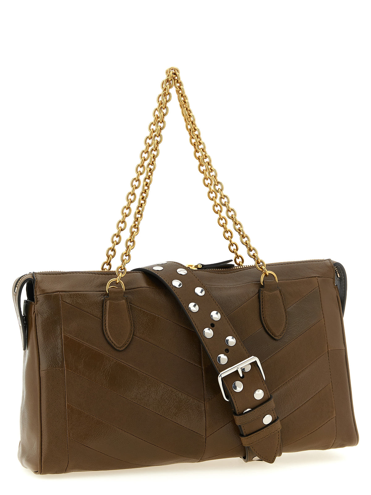 Valentino Garavani Brown 'Panthea' Medium Shoulder Bag braun