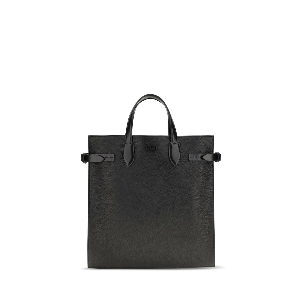 Valentino Garavani Black 'Antibes' Medium Shoulder Bag schwarz