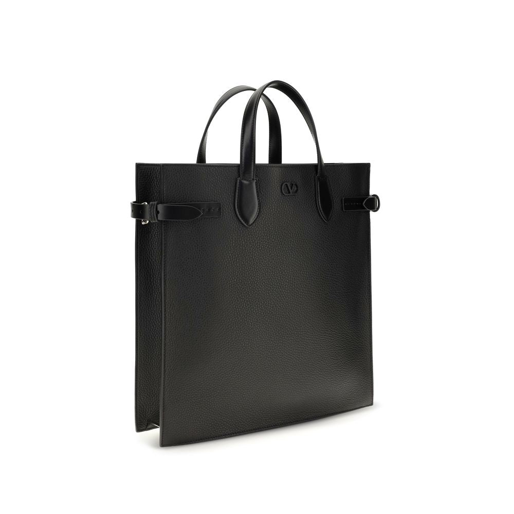 Valentino Garavani Black 'Antibes' Medium Shoulder Bag schwarz