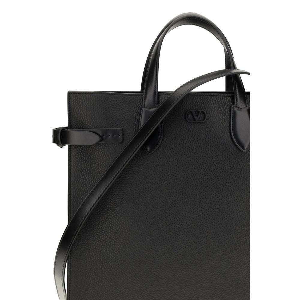 Valentino Garavani Black 'Antibes' Medium Shoulder Bag schwarz