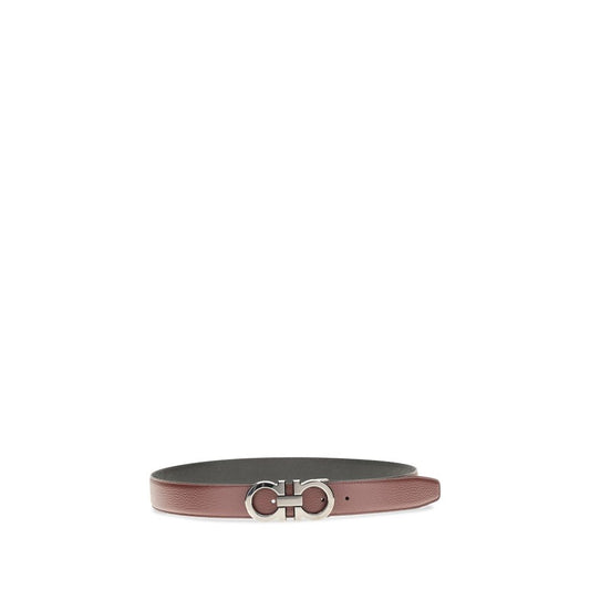 Ferragamo Brown Reversible And Adjustable Gancini Belt braun