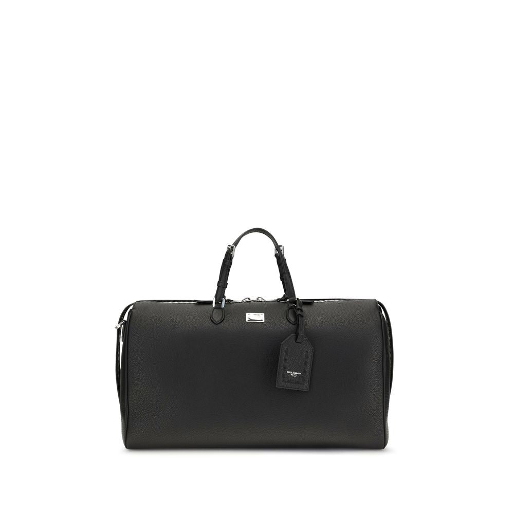 Dolce & Gabbana Black Leather Luggage And Travel schwarz