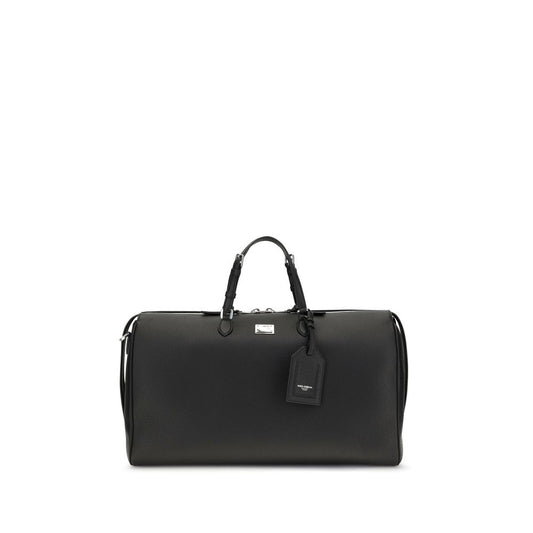 Dolce & Gabbana Black Leather Luggage And Travel schwarz