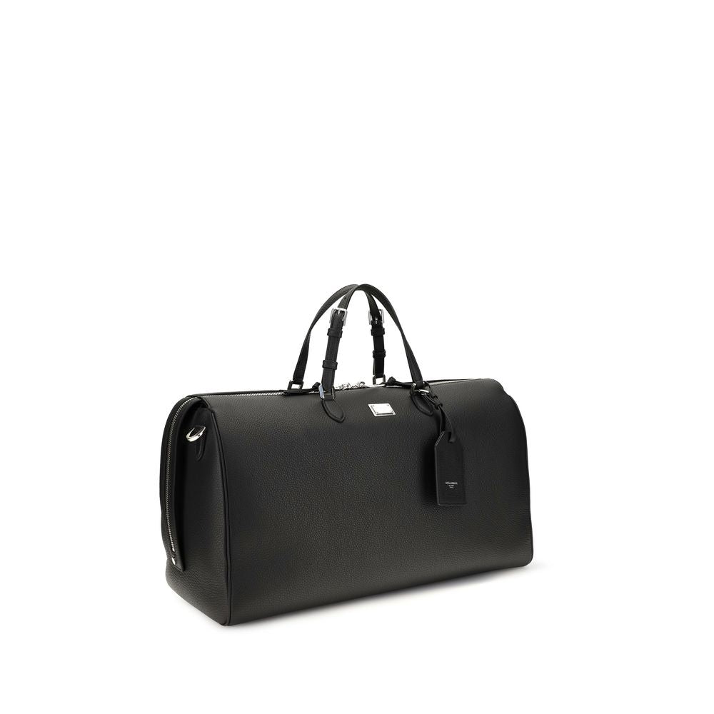 Dolce & Gabbana Black Leather Luggage And Travel schwarz