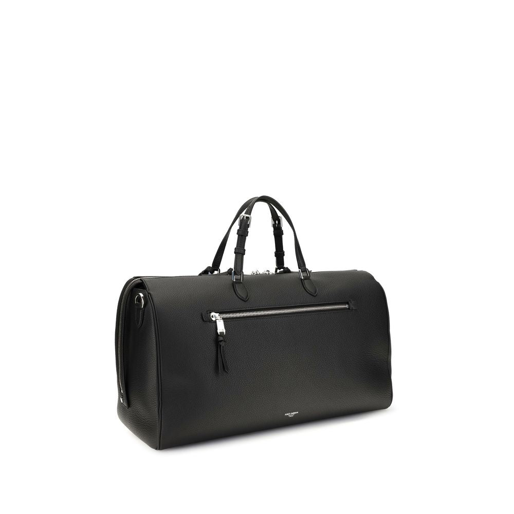 Dolce & Gabbana Black Leather Luggage And Travel schwarz