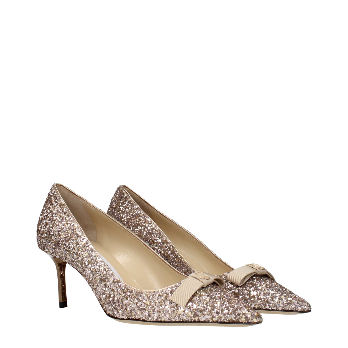 Jimmy Choo Pink Plastic Mid Heel Pumps rosa