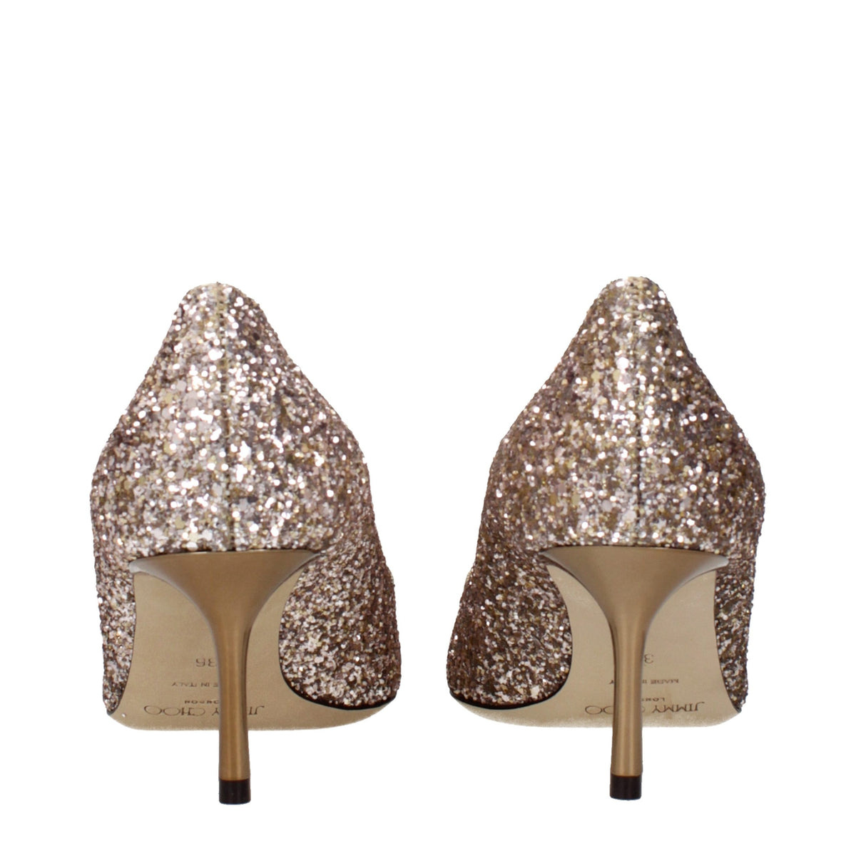 Jimmy Choo Pink Plastic Mid Heel Pumps rosa