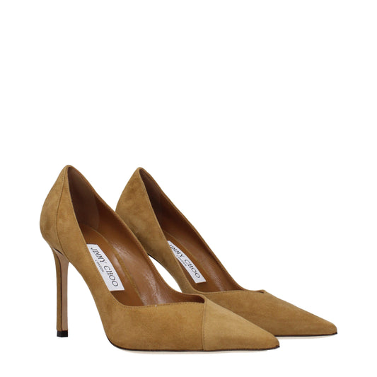 Jimmy Choo Brown Leather High Heel Pumps braun