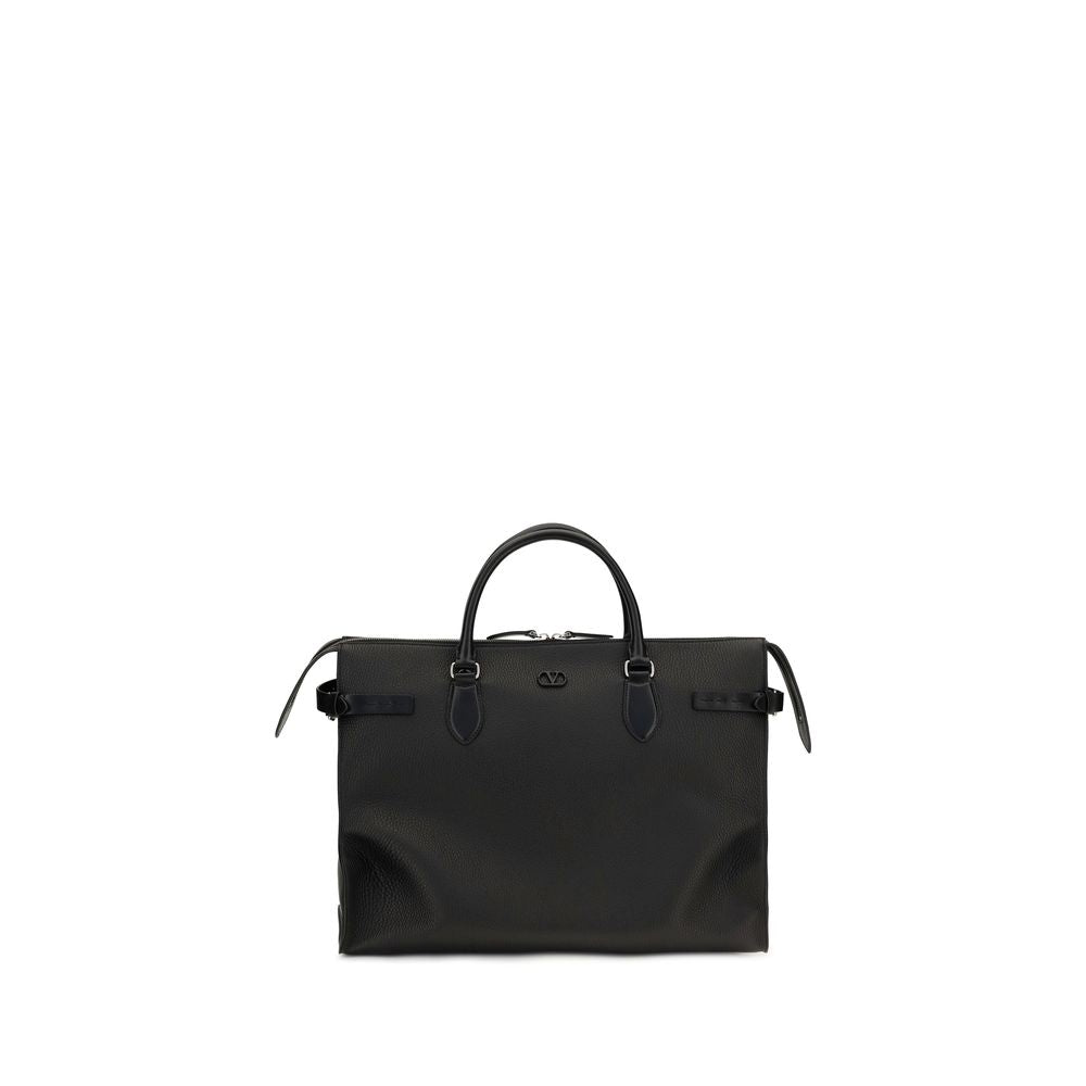 Valentino Garavani Black 'Antibes' Large Handbag schwarz