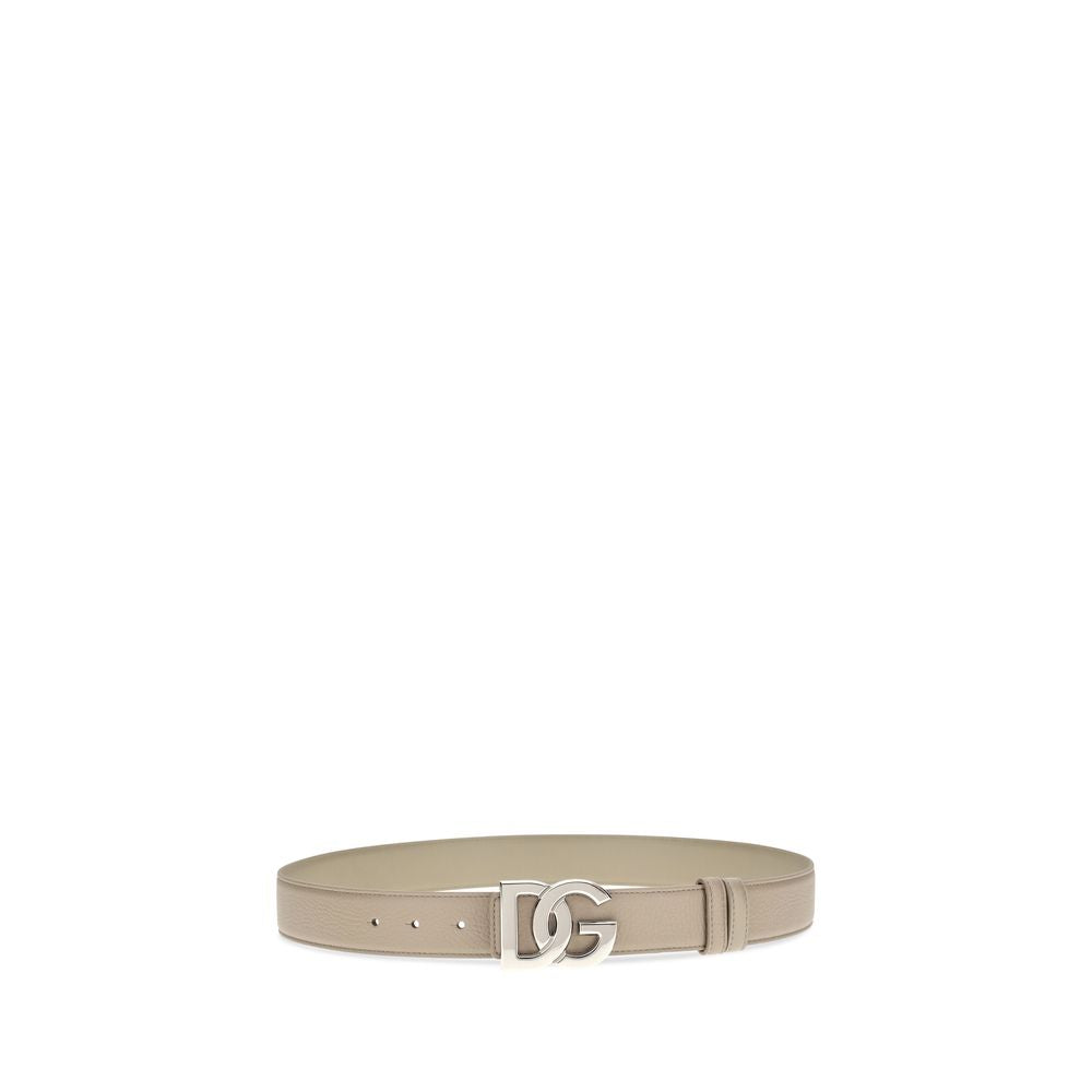 Dolce & Gabbana Beige Leather Regular Belt