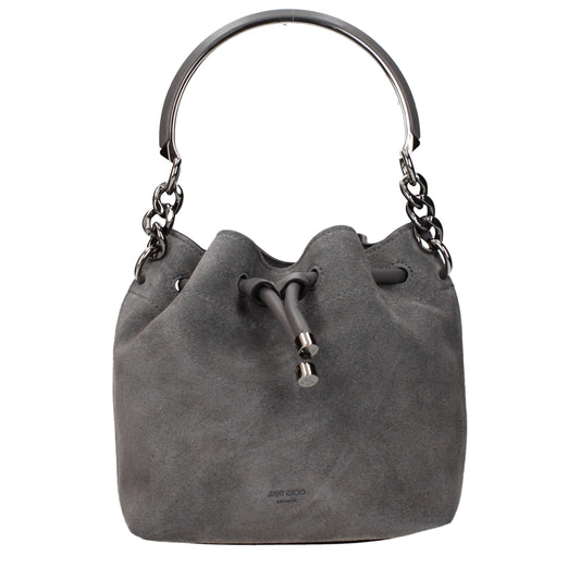 Jimmy Choo Gray Leather Handbag grau