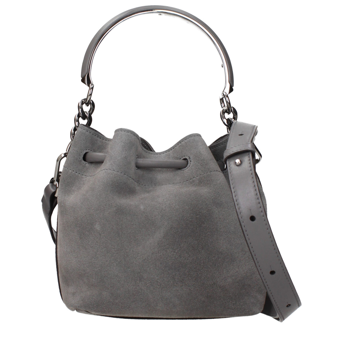 Jimmy Choo Gray Leather Handbag grau