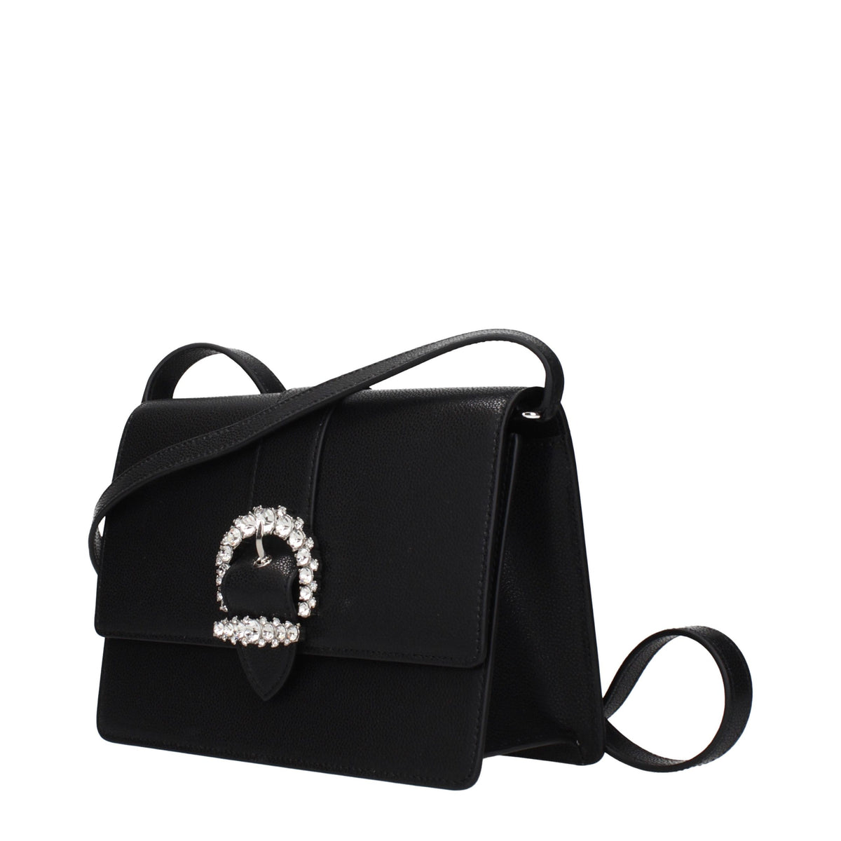 Jimmy Choo Black Leather Crossbody Bag schwarz