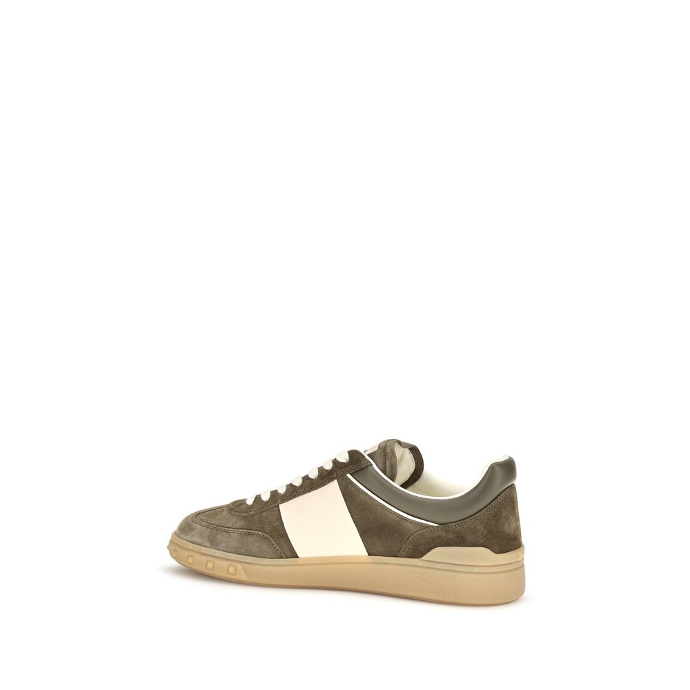 Valentino Garavani Bicolor 'Rockstud Low Top' Sneakers multicolor