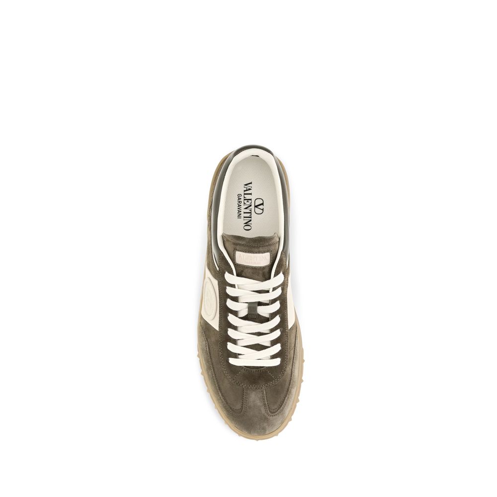 Valentino Garavani Bicolor 'Rockstud Low Top' Sneakers multicolor