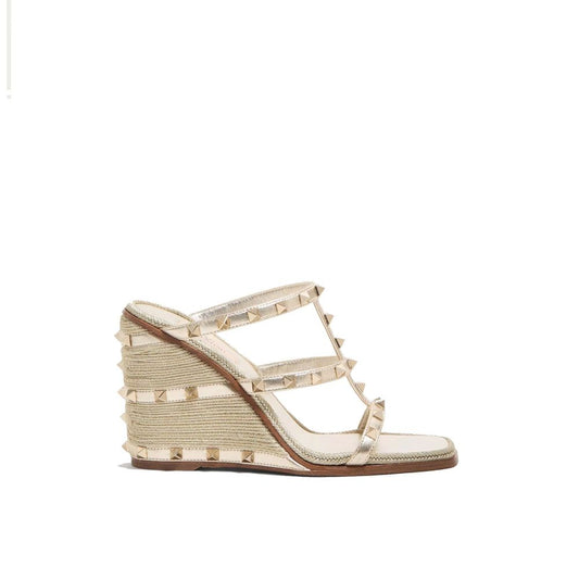 Valentino Garavani Gold Mules