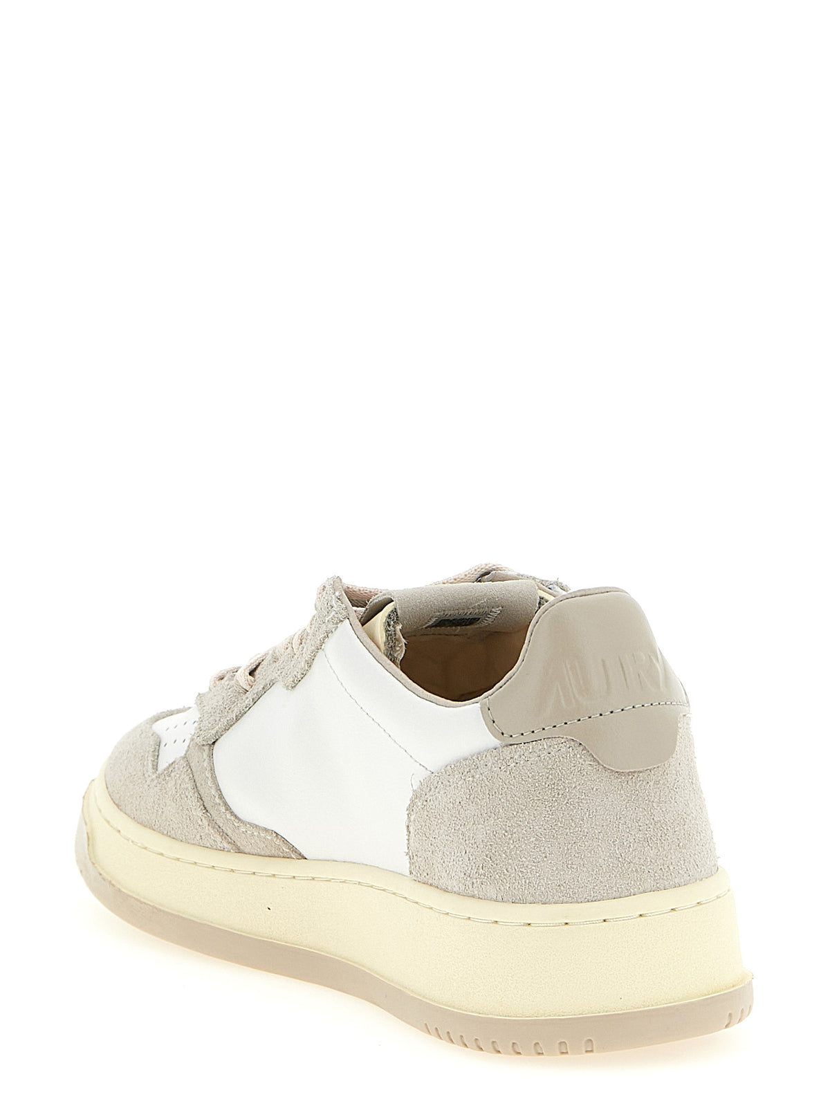 Autry Gray Cowhide Low Top Sneakers grau