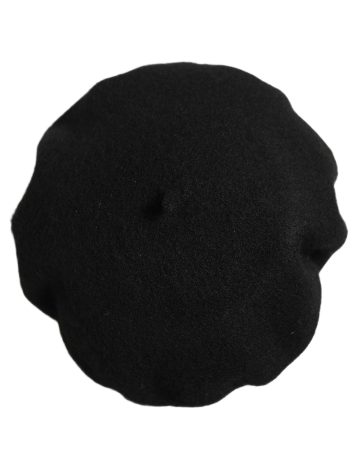 Dolce & Gabbana Black Wool French Style Beret Capello Hat schwarz