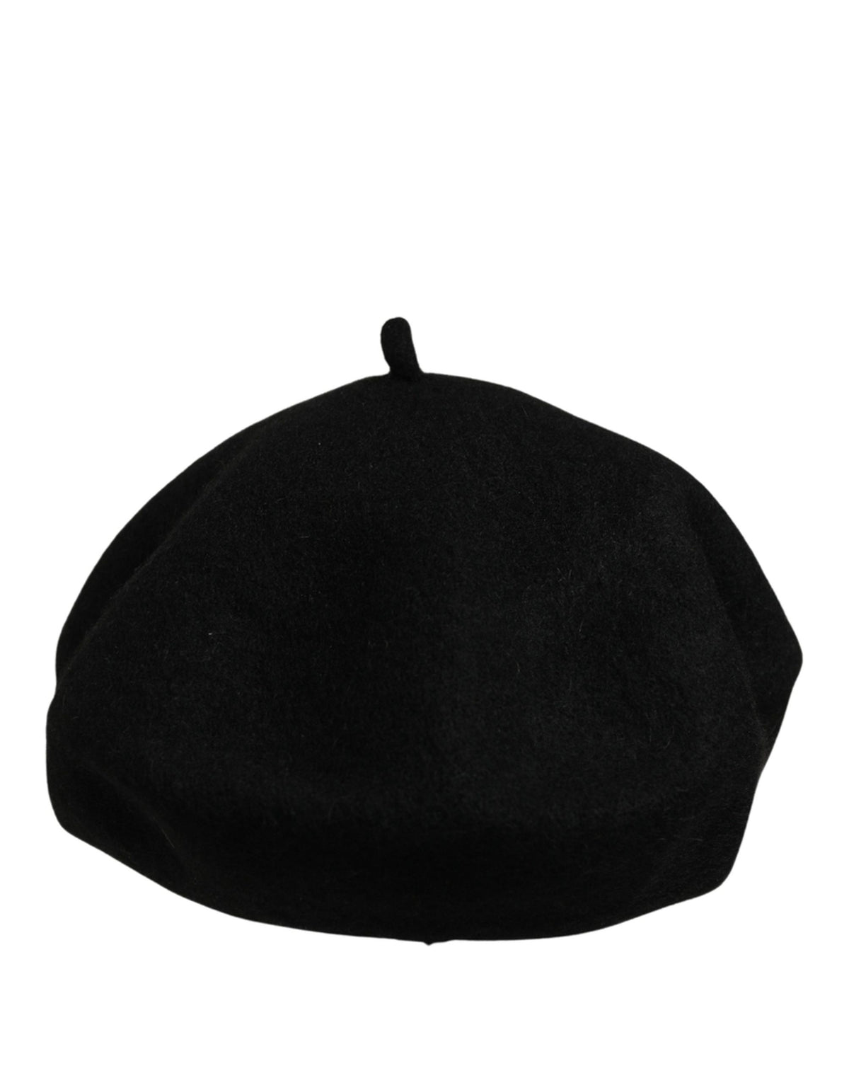 Dolce & Gabbana Black Wool French Style Beret Capello Hat schwarz