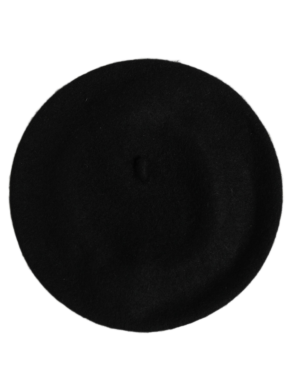 Dolce & Gabbana Black Wool French Style Beret Capello Hat schwarz