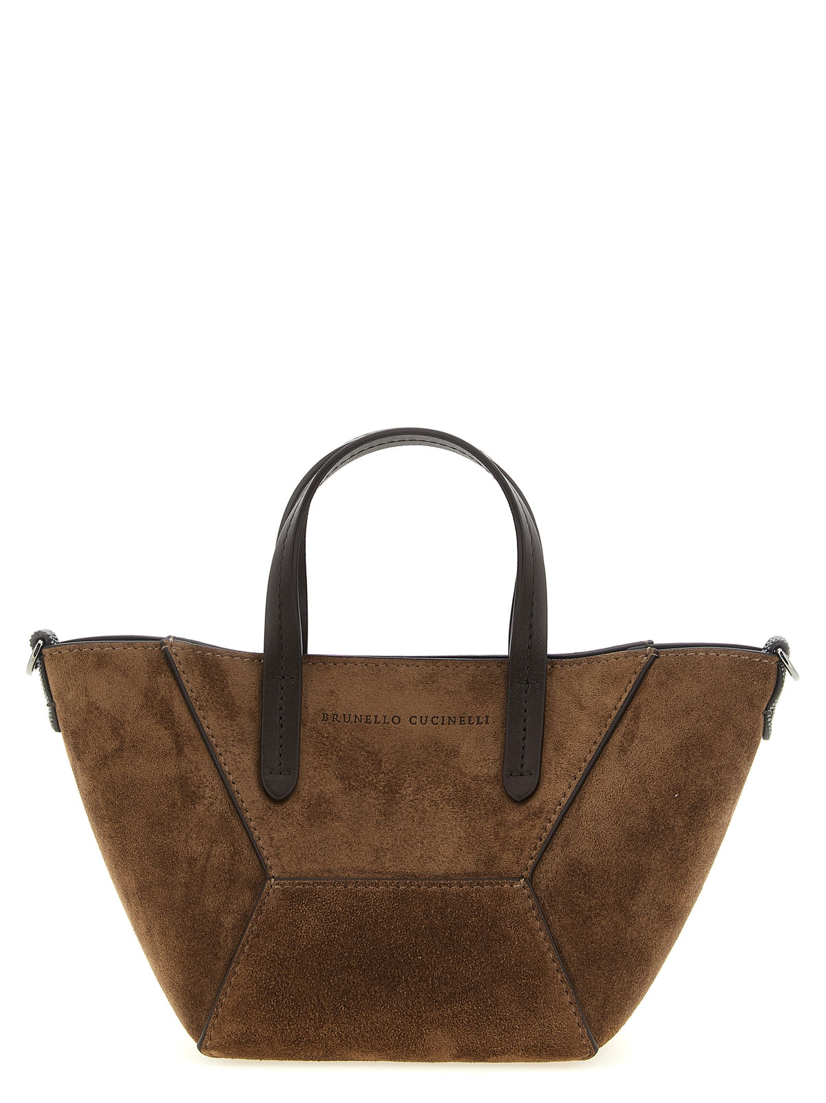Brunello Cucinelli Brown 'BC Duo' Mini Handbag braun