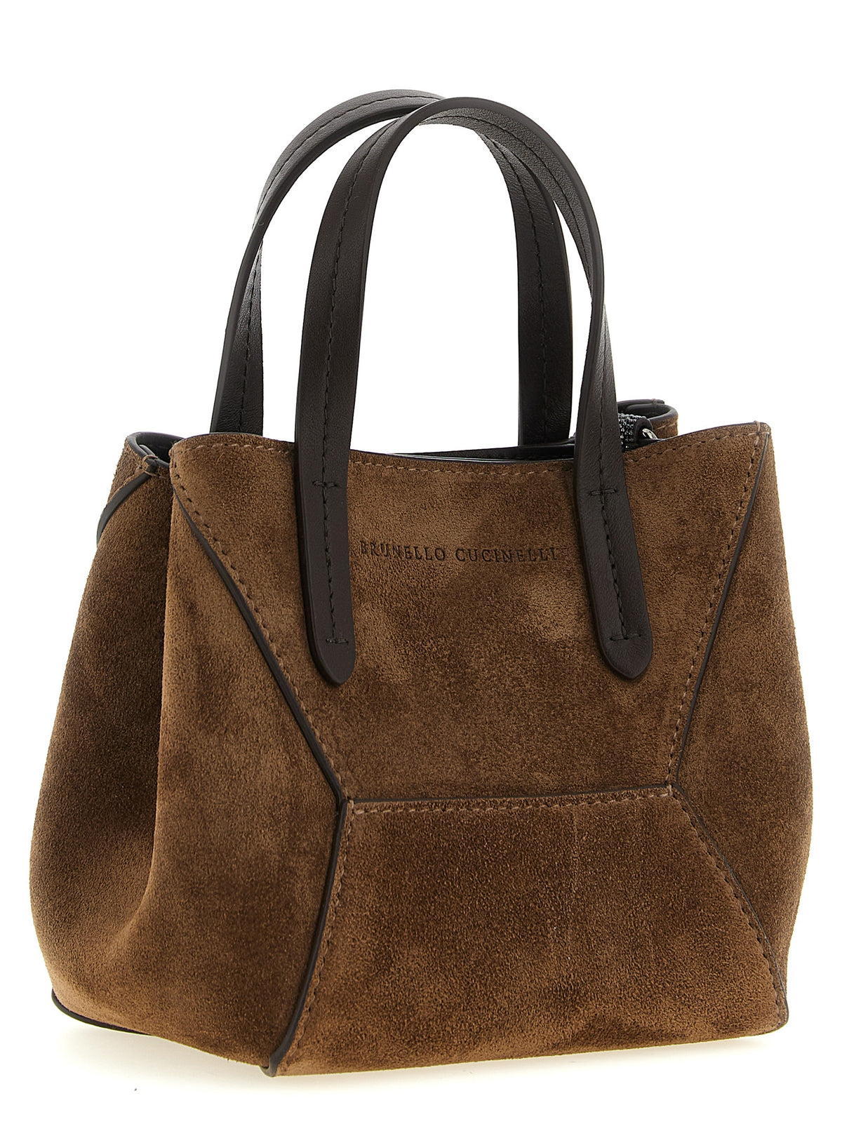 Brunello Cucinelli Brown 'BC Duo' Mini Handbag braun