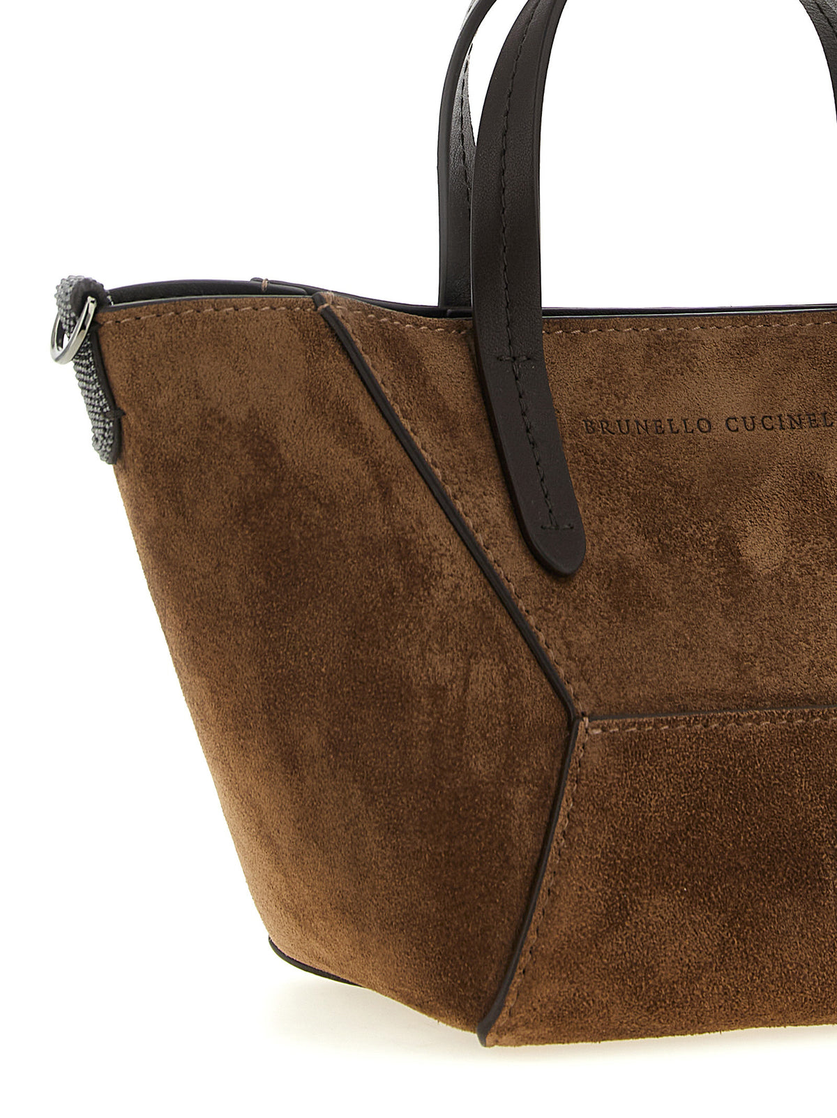 Brunello Cucinelli Brown 'BC Duo' Mini Handbag braun