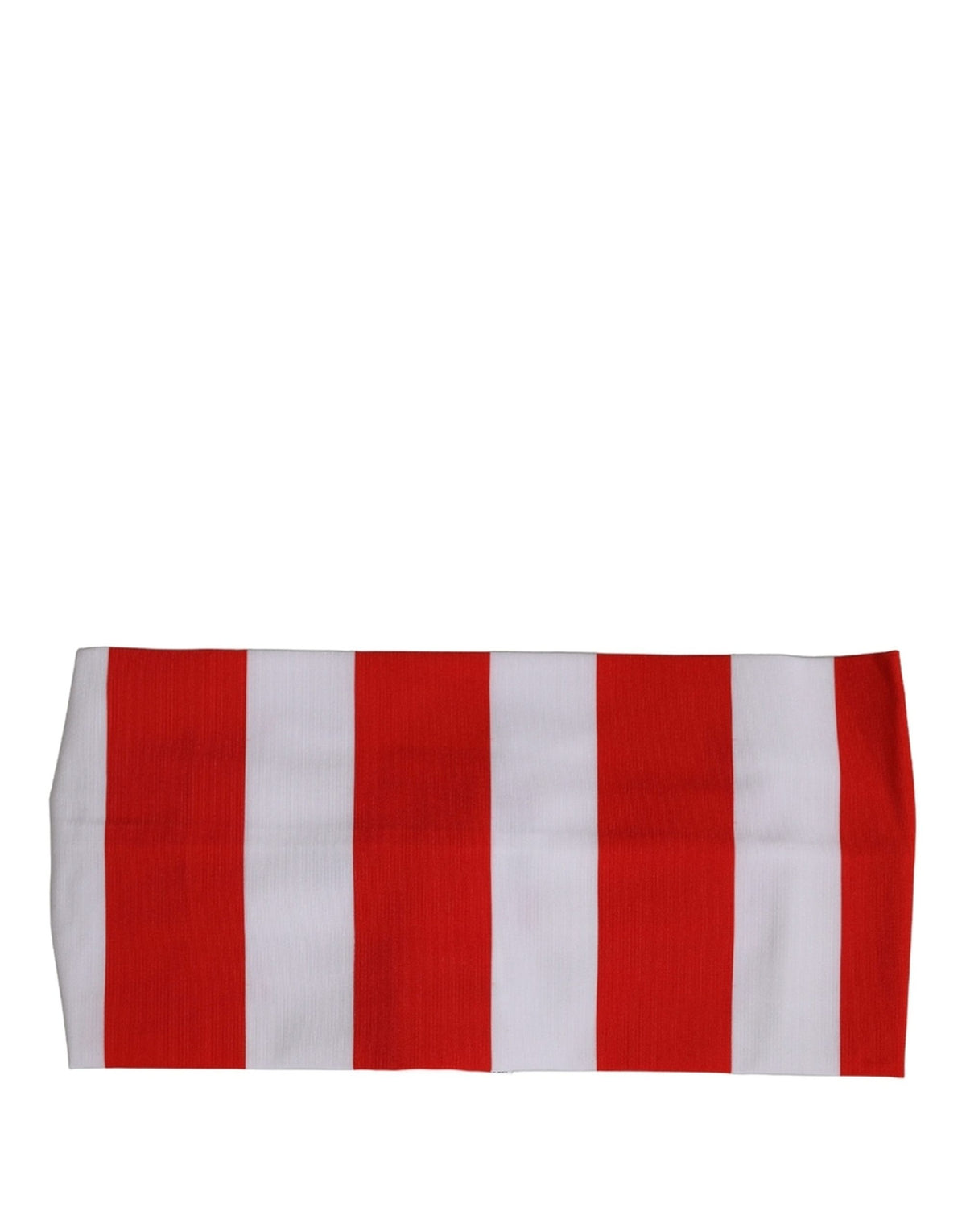 Dolce & Gabbana Red White Stripes Nylon Head Wrap One Size Headband schwarz