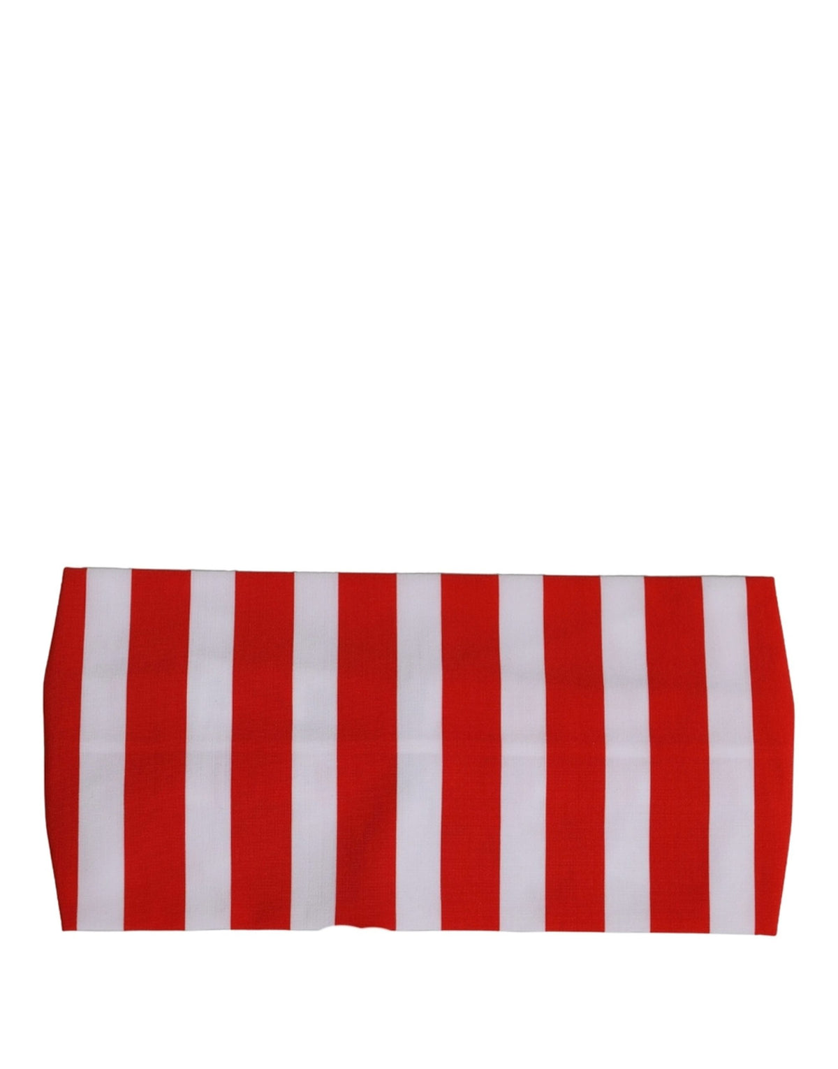 Dolce & Gabbana Red White Stripes Nylon Head Wrap One Size Headband weiss