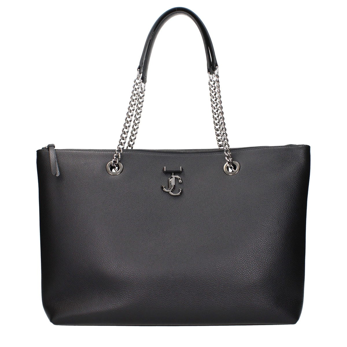 Jimmy Choo Black Leather Shoulder Bag schwarz