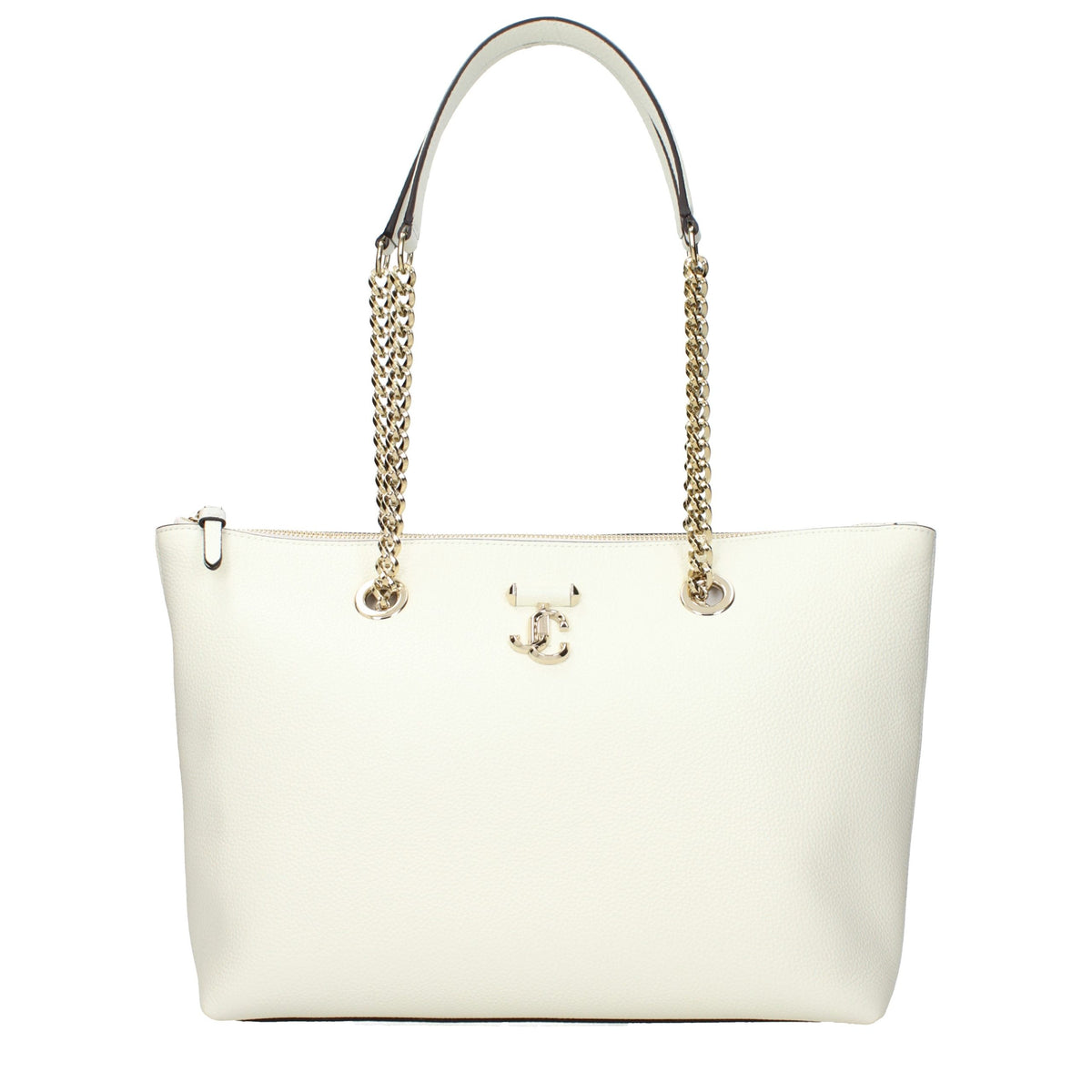 Jimmy Choo White Leather Shoulder Bag weiss