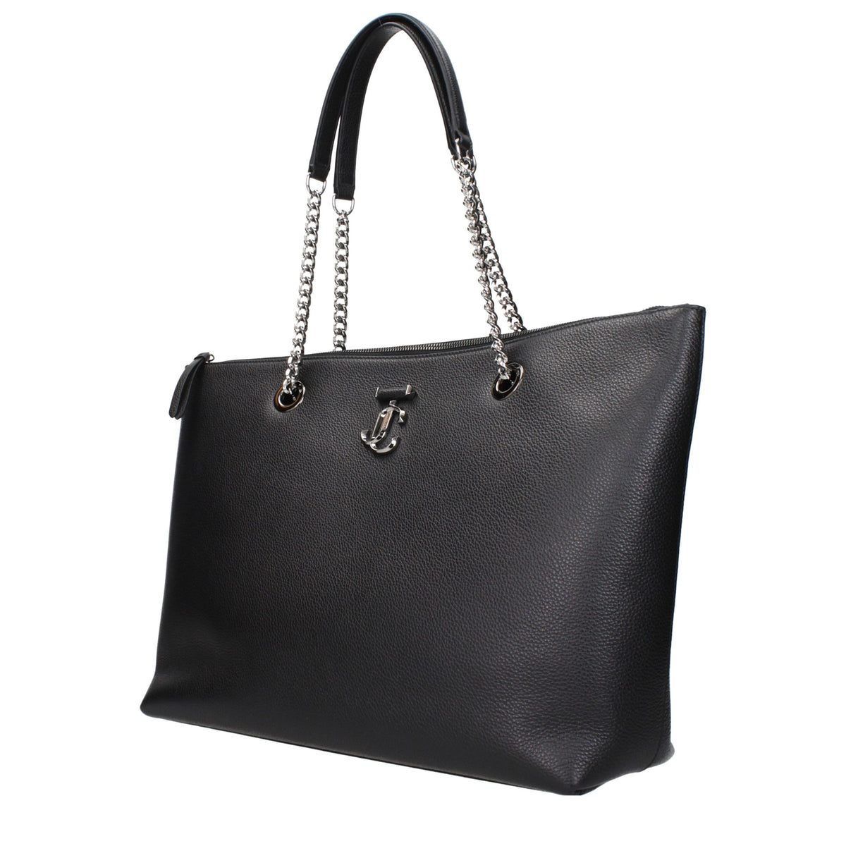 Jimmy Choo Black Leather Shoulder Bag schwarz