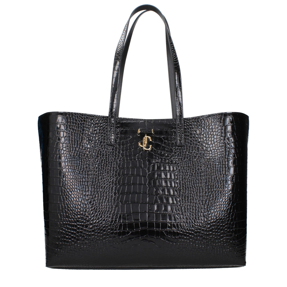 Jimmy Choo Black Leather Shoulder Bag schwarz