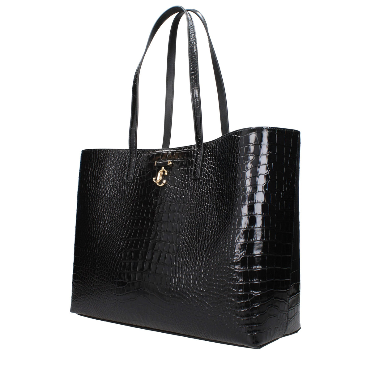 Jimmy Choo Black Leather Shoulder Bag schwarz