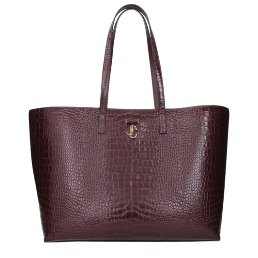 Jimmy Choo Red Leather Shoulder Bag rot