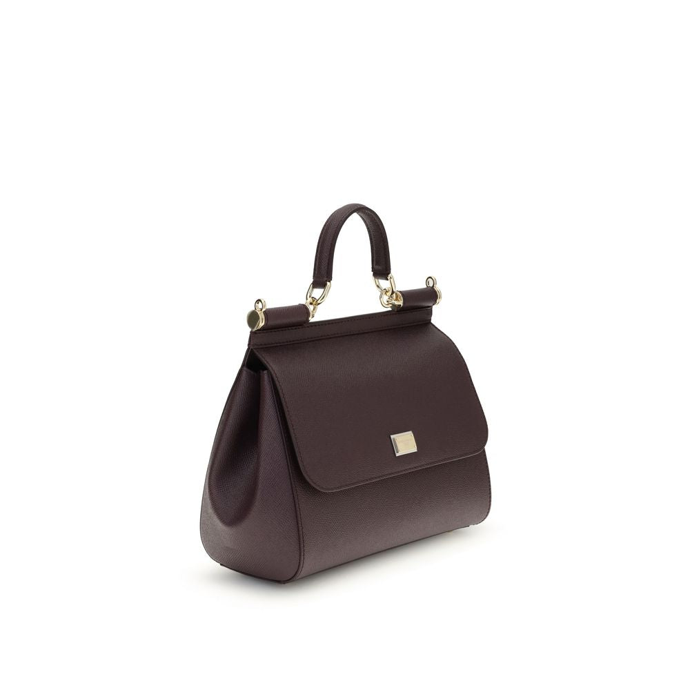 Dolce & Gabbana Bordeaux 'My Sicily' Handbag