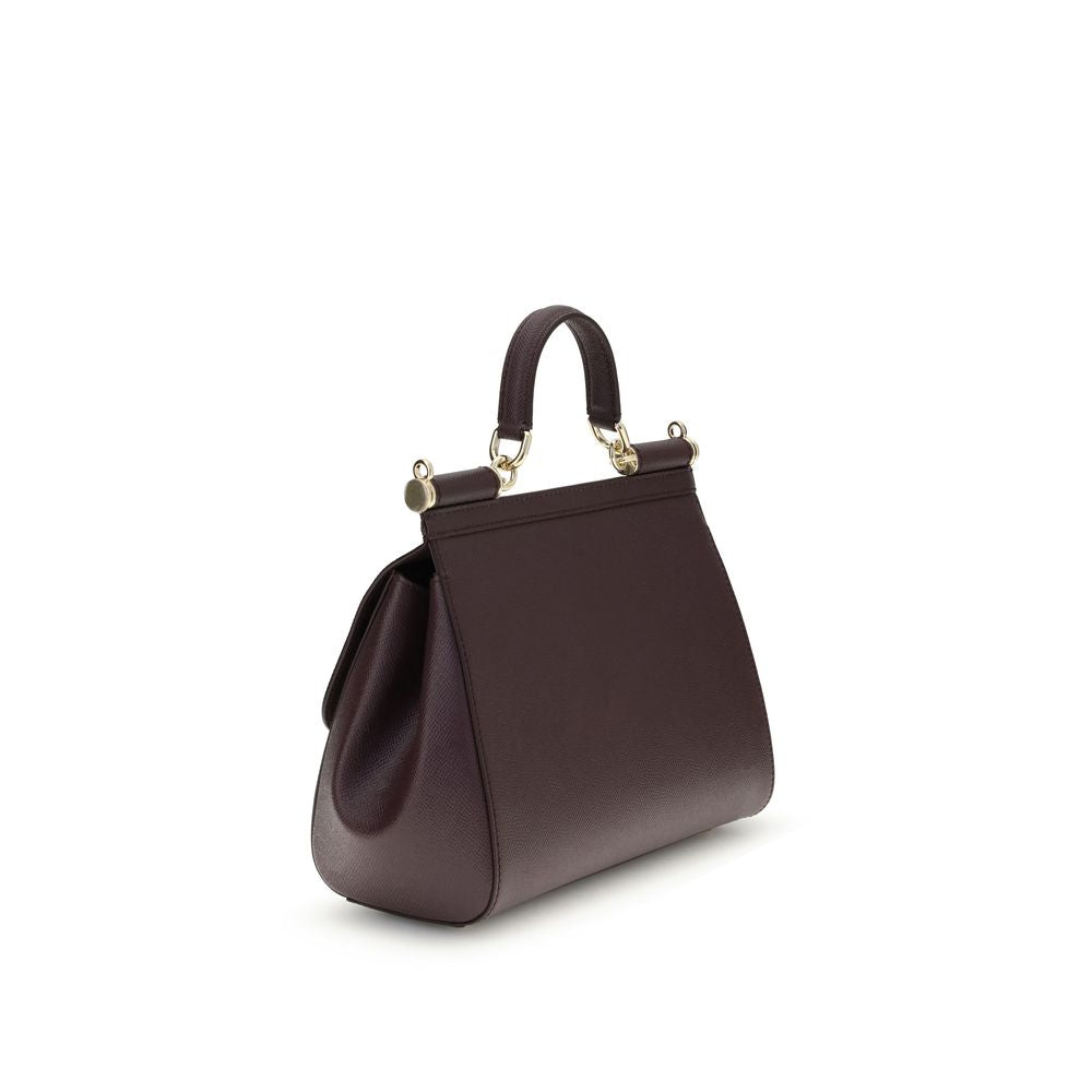 Dolce & Gabbana Bordeaux 'My Sicily' Handbag
