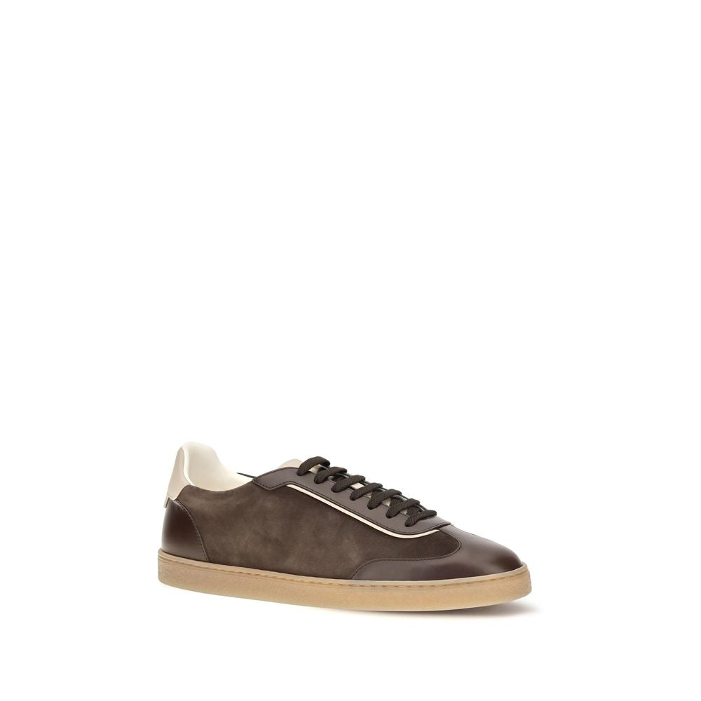 Brunello Cucinelli Brown 'Low Top' Sneakers braun