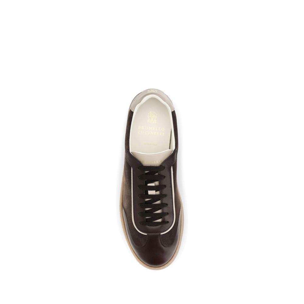 Brunello Cucinelli Brown 'Low Top' Sneakers braun