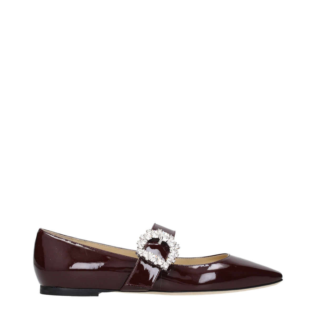 Jimmy Choo Red Leather Ballet Flats rot
