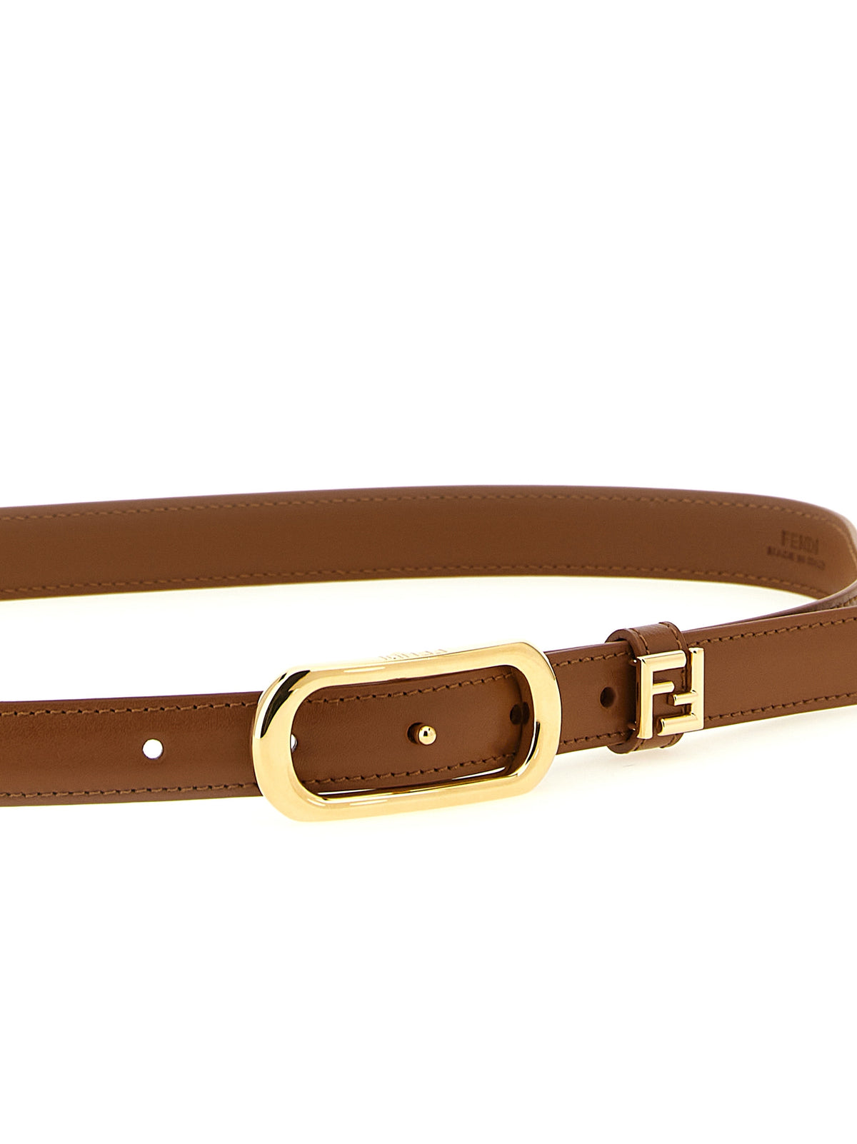 Fendi Brown Calfskin Regular Belt braun