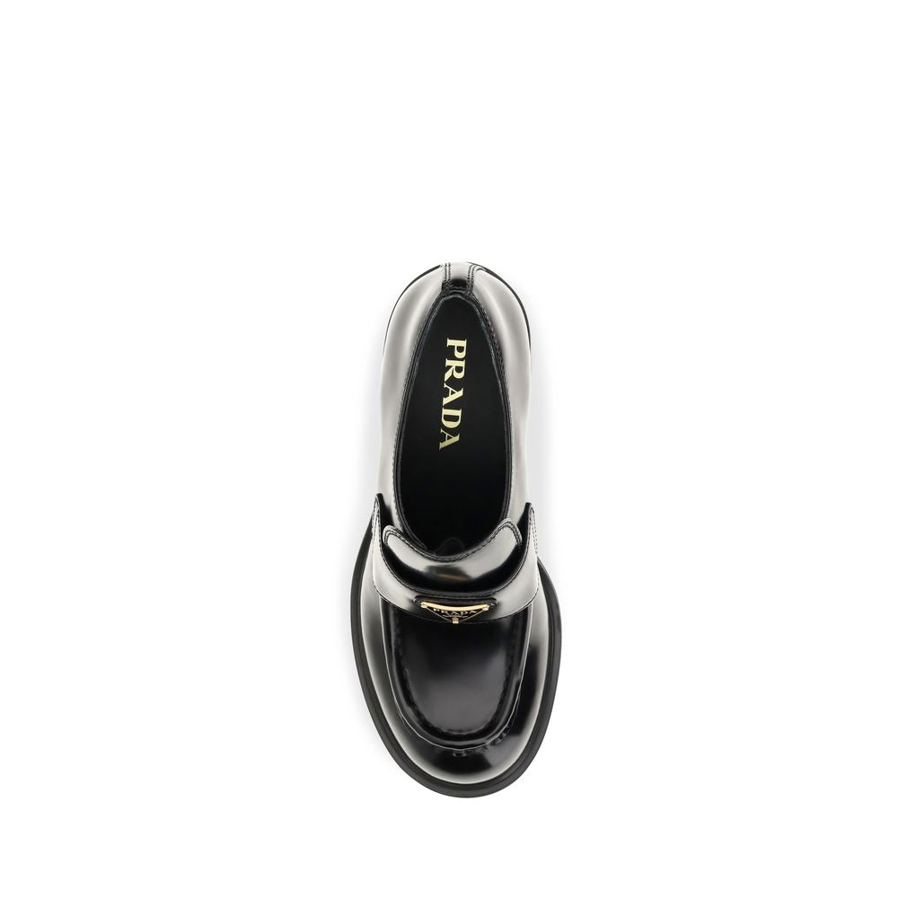 Prada Black 'Platform' Loafers schwarz