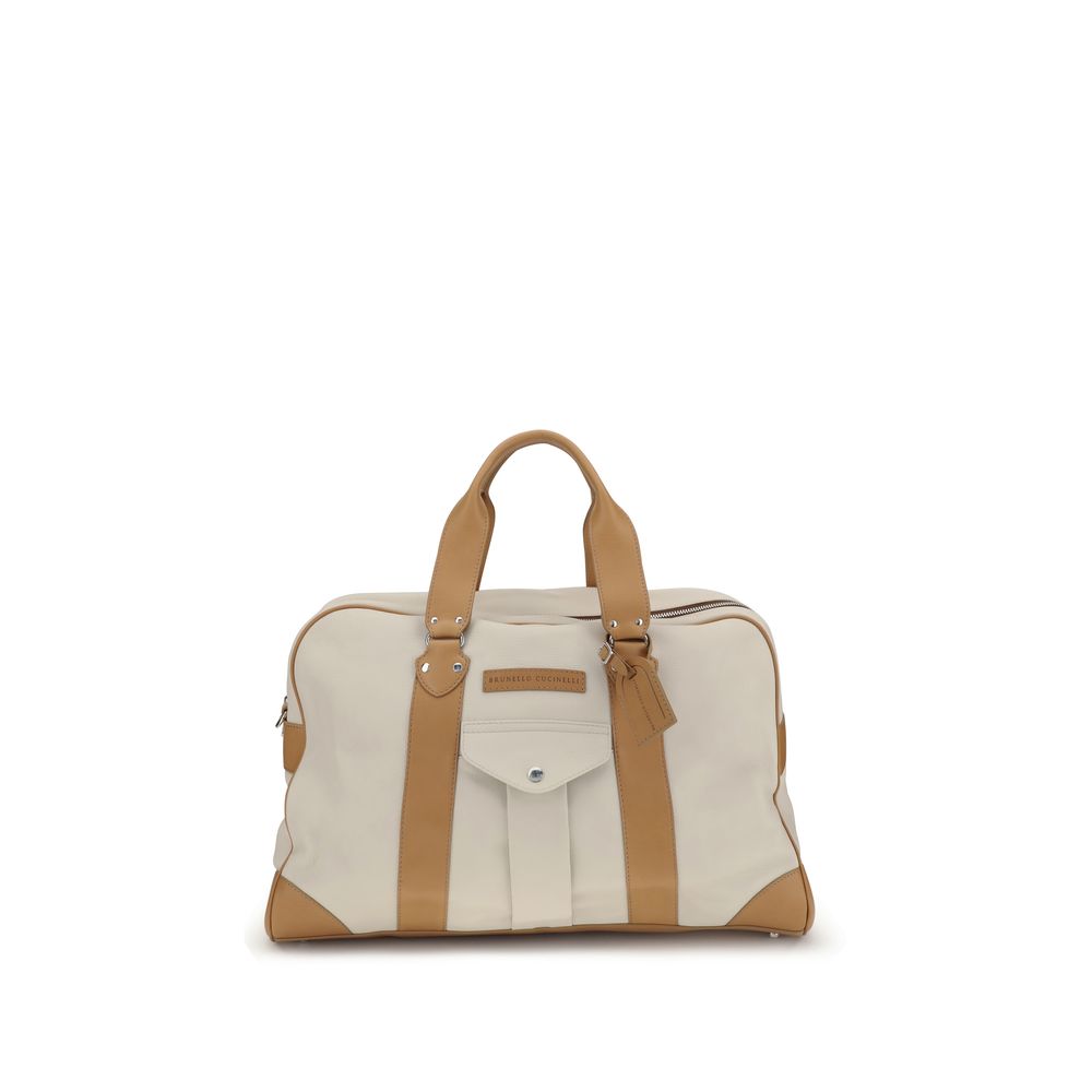 Brunello Cucinelli Beige Street Travel Bag