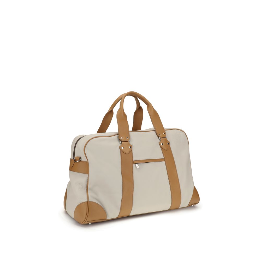 Brunello Cucinelli Beige Street Travel Bag