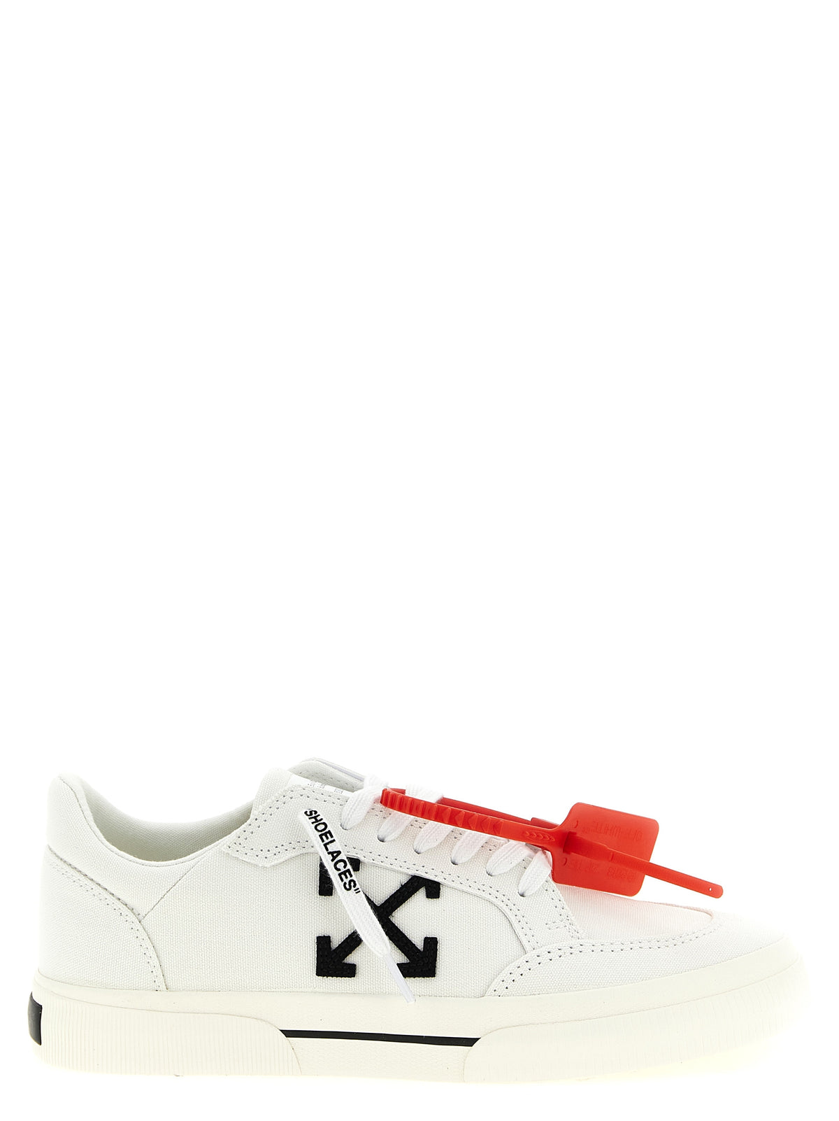 Off-White Bicolor Cotton Low Top Sneakers weiss