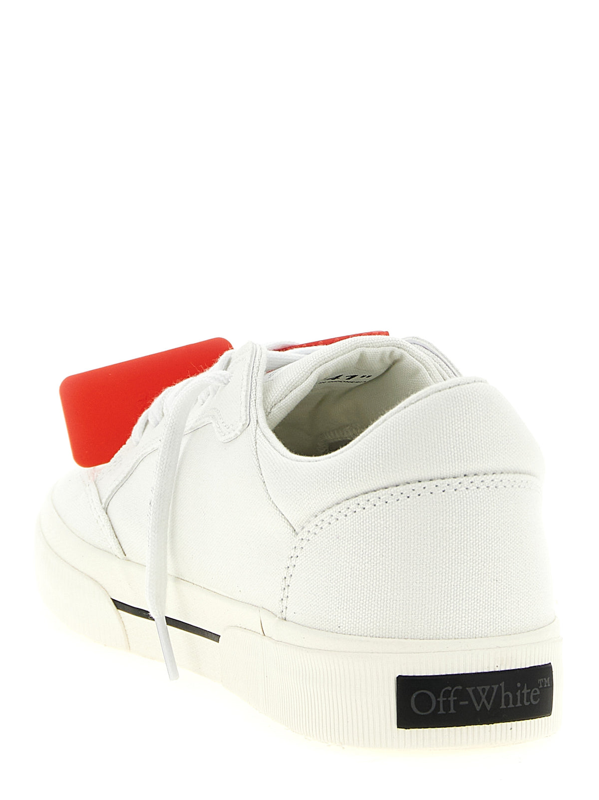 Off-White Bicolor Cotton Low Top Sneakers weiss