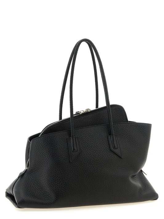 The Attico Black 'La Passeggiata Medium' Shoulder Bag schwarz