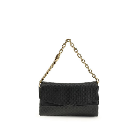 Gucci Black Medium Chain Shoulder Bag schwarz