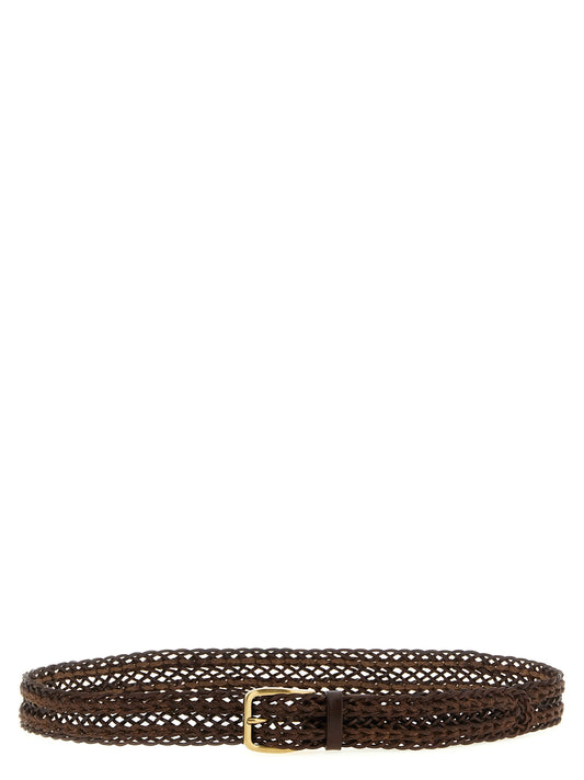 Brunello Cucinelli Brown Calfskin Belt braun