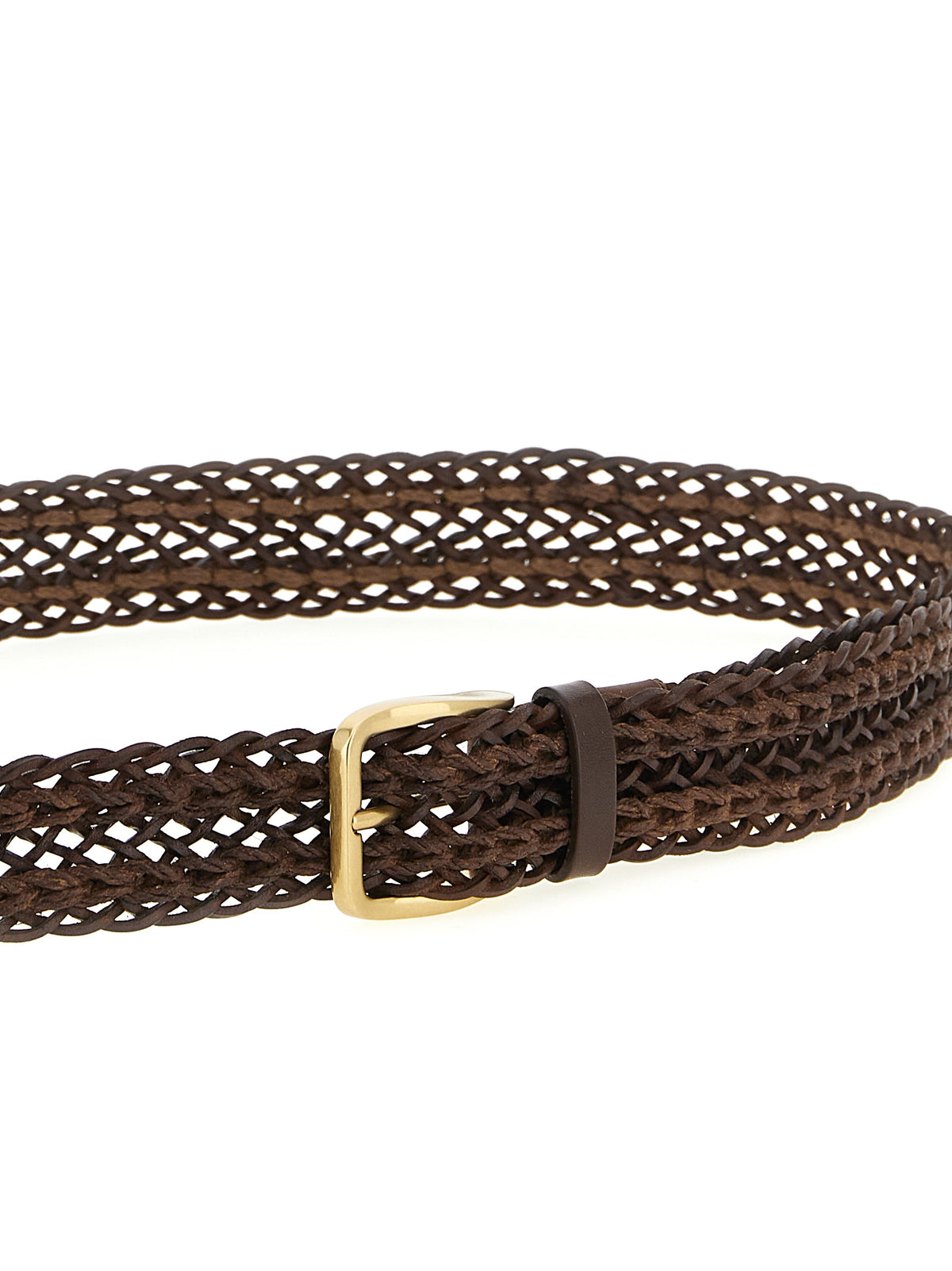 Brunello Cucinelli Brown Calfskin Belt braun